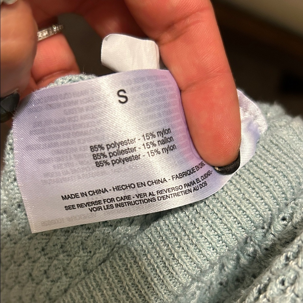 Nine West Mint Green Textured Sweater - Picture 4 of 4
